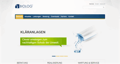 Desktop Screenshot of biolog-abwasserservice.de